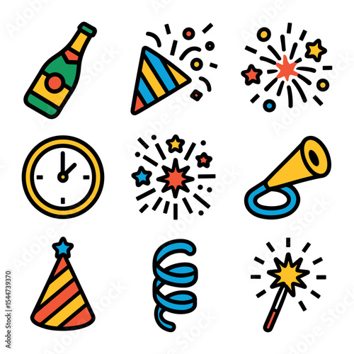 New Year's Icons
