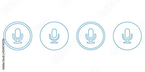 Microphone Icon Set for Audio and Podcasting- mic, mike, microphone, mic icon, microphone icon, mike icon.