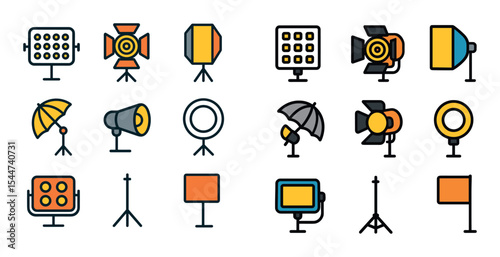 Lighting Gear Icons