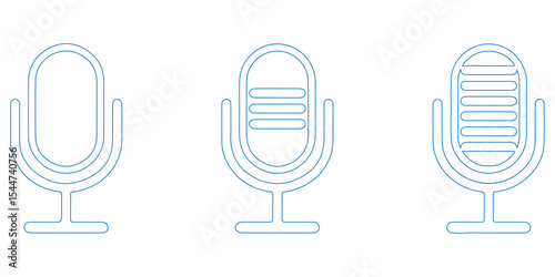 Microphone Icon Set for Audio and Podcasting- mic, mike, microphone, mic icon, microphone icon, mike icon.