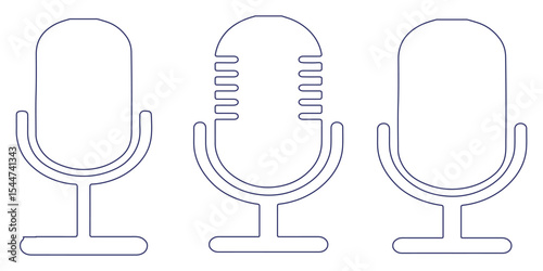 Microphone Icon Set for Audio and Podcasting- mic, mike, microphone, mic icon, microphone icon, mike icon.