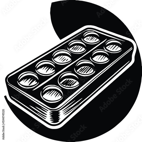 A black and white photo shows a box of red caviar, a box of red and yellow flowers, and a keypad on a mobile phone, all objects of communication and technology
