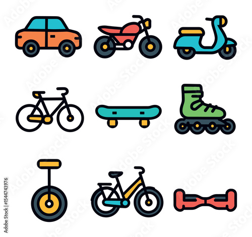 Personal Vehicle Icons