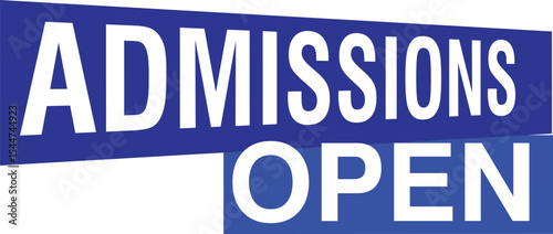Admission open banner abstract school college coaching social media enroll now university registration