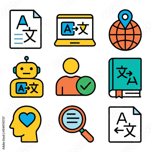Translation Process Icons