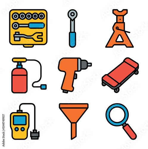 Automotive Tools Icons