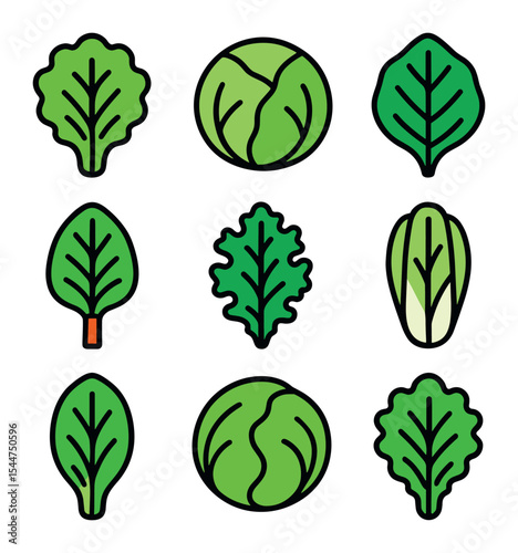 Leafy Wrap Icons