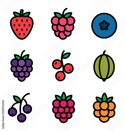 Berry Icon Grid