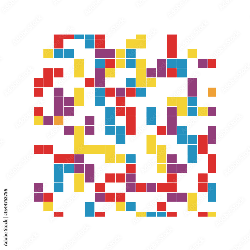 Fototapeta premium pixel mosaic vector illustration