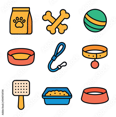 Pet Supplies Icons