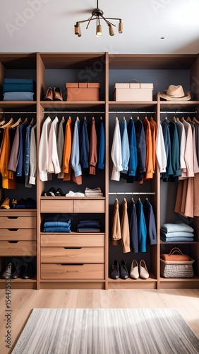 Modern Walkin Closet Organization Ideas.