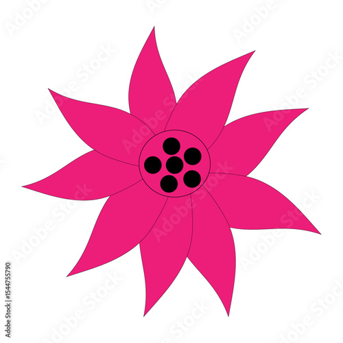 vector illustration of a flower