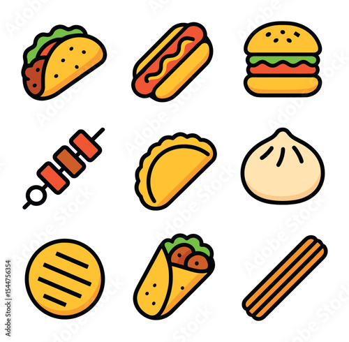 Street Food Icons