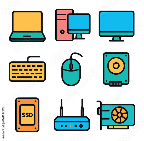 Computing Hardware Icons