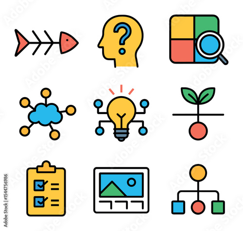 Problem-Solving Icon Grid