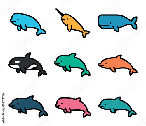 Toothed Whale Icons