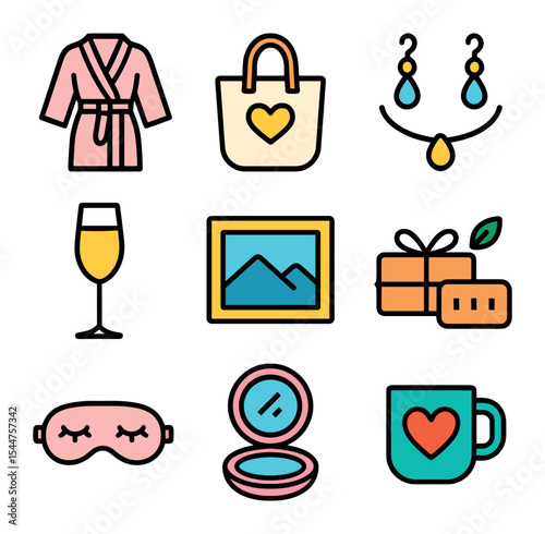 Bridal Party Gift Icons