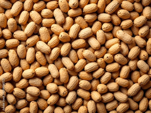 Close-up of a Pile of Raw Peanuts