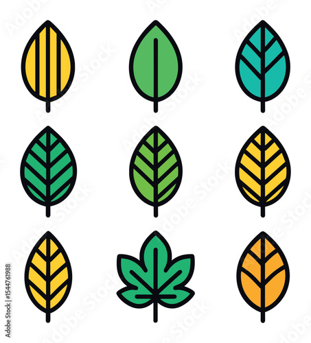 Leaf Vein Icons