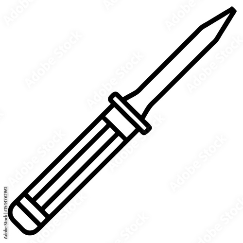 Chisel Icon Outline Illustration