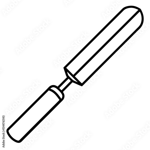 Chisel Icon Outline Illustration