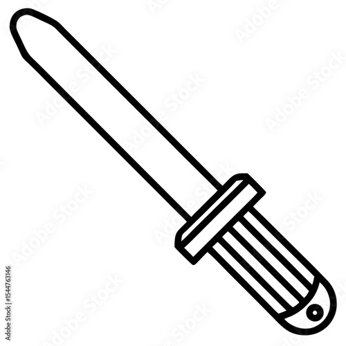 Chisel Icon Outline Illustration