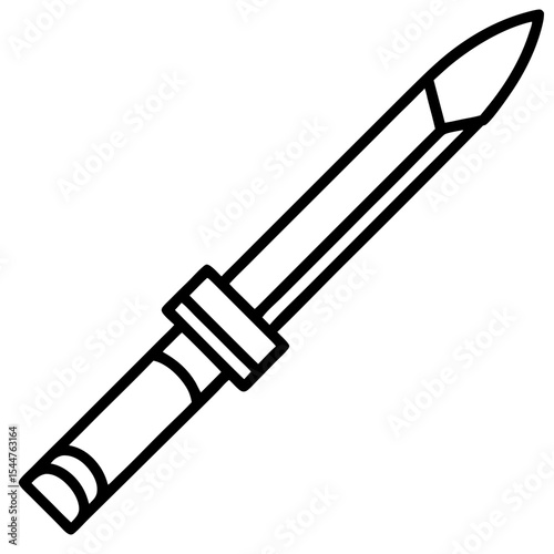 Chisel Icon Outline Illustration