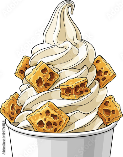 Honeycomb Soft Serve