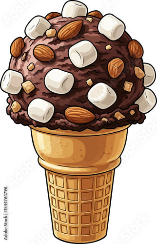 Rocky Road Cone