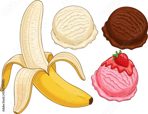 Deconstructed Banana Split