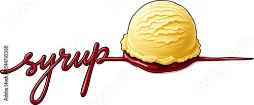 Abstract Line of Syrup