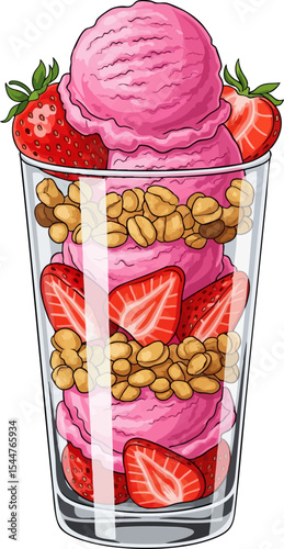 Strawberry Parfait Cup