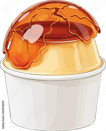 Crème brûlée Gelato Cup