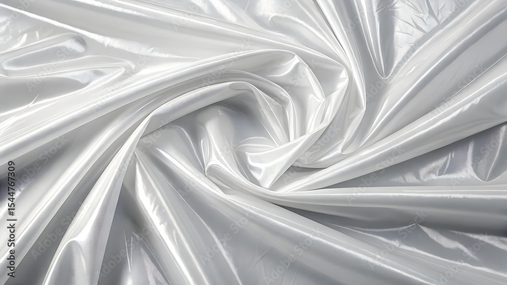 Obraz premium Abstract white plastic film wrap texture background.