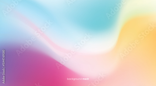 gradients mesh background yellow, blue, pink, and white colorful