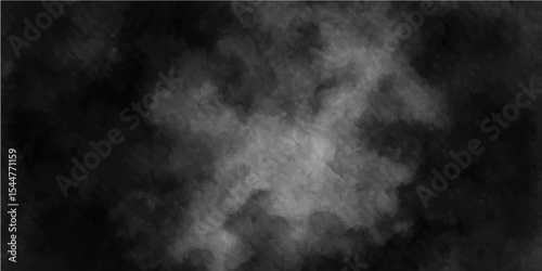 Dark abstract smoke texture creates a black and white grunge background