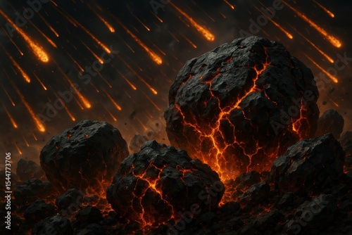 Asteroid Impact Aftermath – Devastating Cosmic Collision on Earth