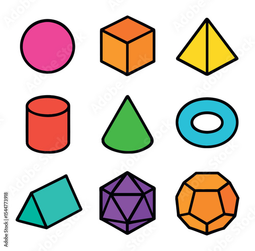 3D Solids Icons