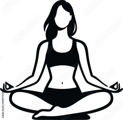 Find Inner Peace A Woman Practicing Yoga and Meditation