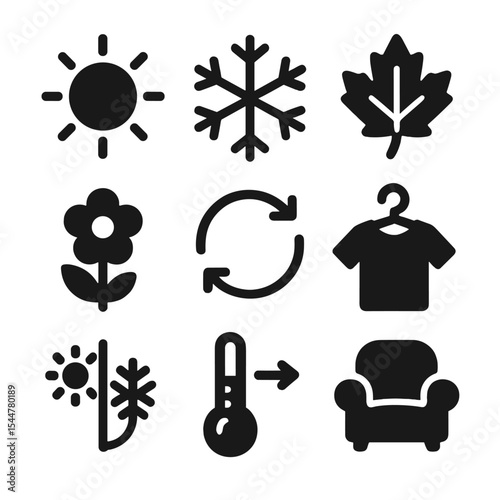 Seasonal Energy Icons