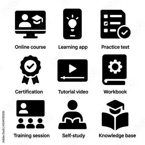 Skill Development Icons.