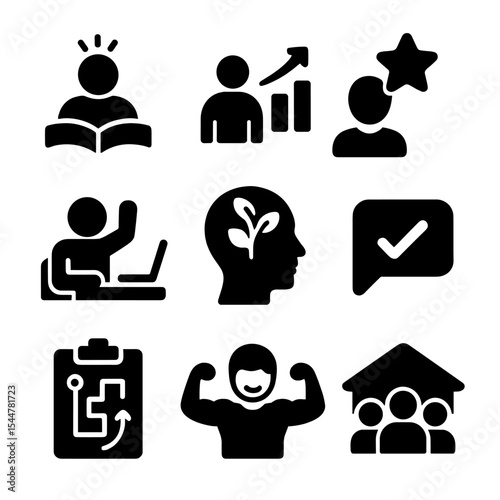 Student-Centered Learning Icons. 