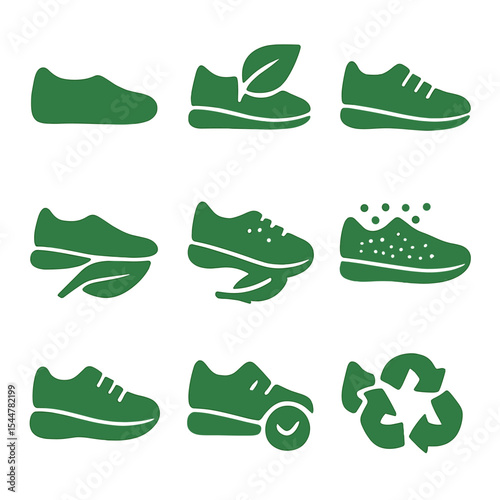Sustainable Shoe Icons