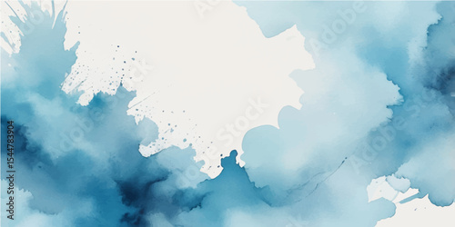 Bright white fluffy clouds drift across the beautiful blue sky, illuminated by the warm summer sunlight, creating a serene cloudscape