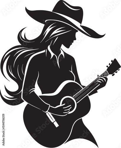 This collection of black and white images depicts musicians playing instruments such as guitars, a violin, and a saxophone