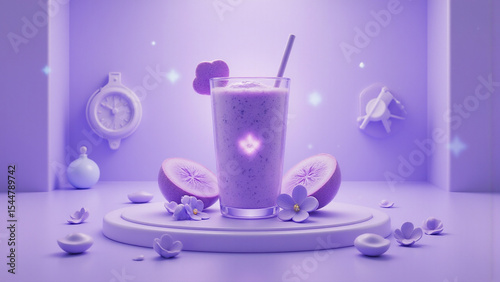 Vibrant Purple Smoothie Delight
