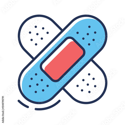 A captivating outline icon featuring bandage, easy to edit