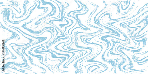 Seamless blue wave pattern for modern textile and wallpaper design