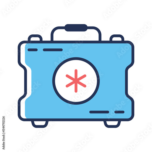 A well crafted outline icon of medical kit