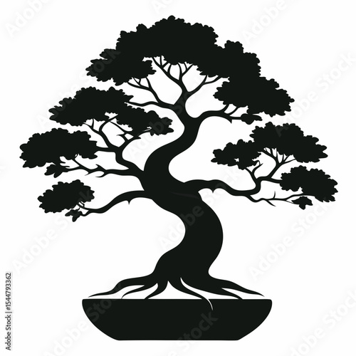 bonsai tree vector